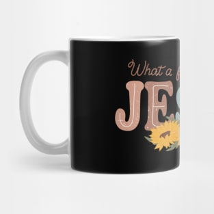 what a friend we have in Jesus sunflower Christian Mug